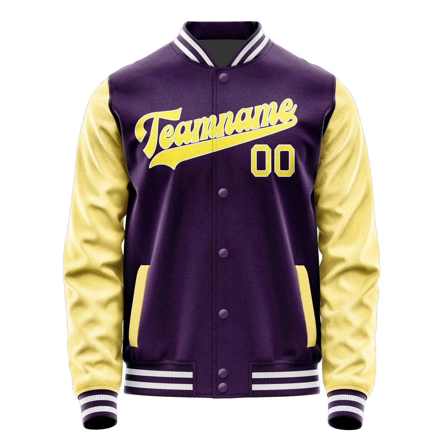 Custom Purple Light Yellow Jacket