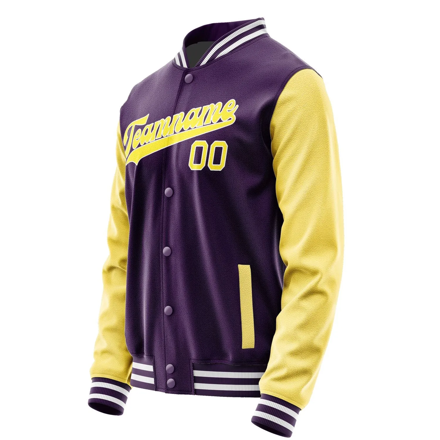 Custom Purple Light Yellow Jacket