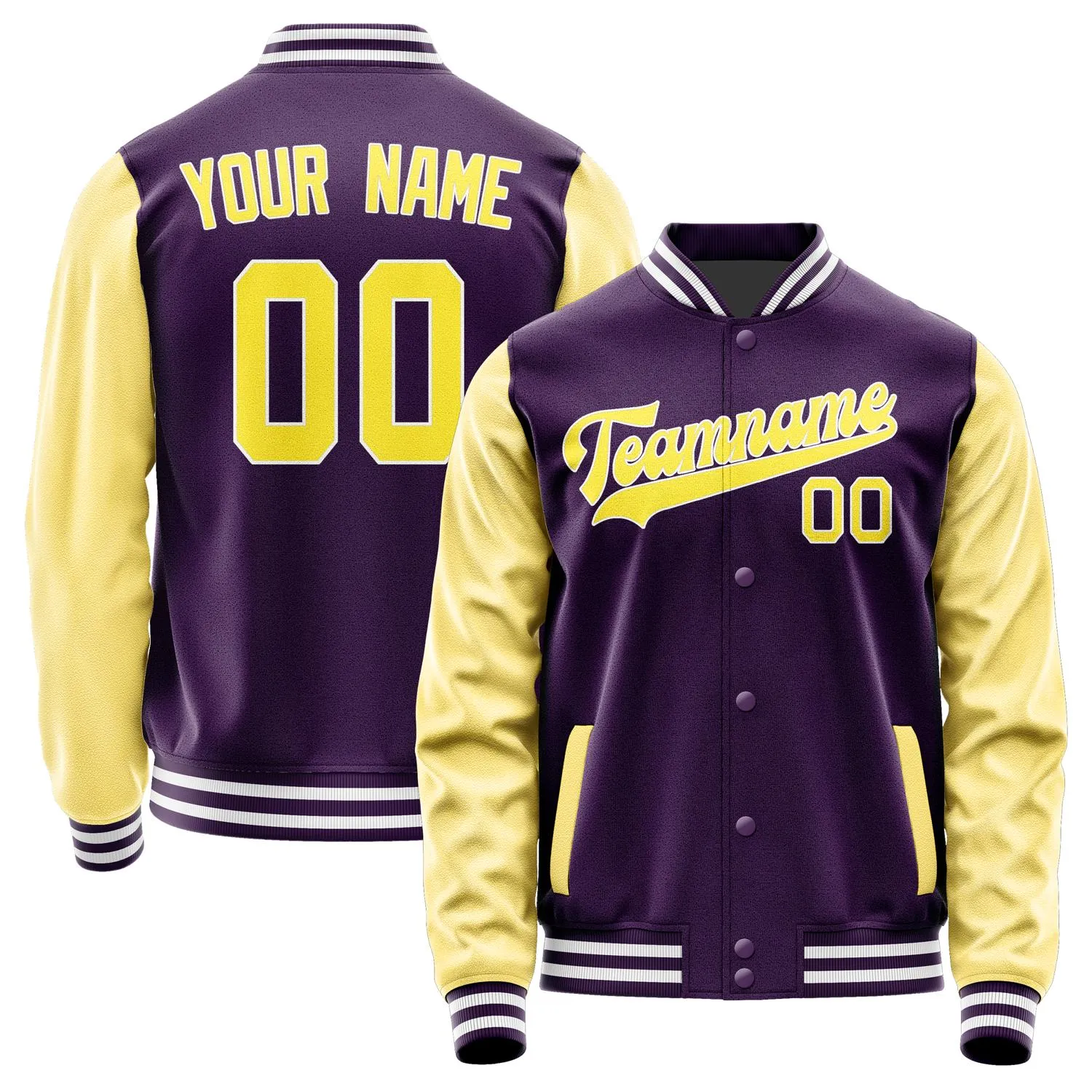 Custom Purple Light Yellow Jacket