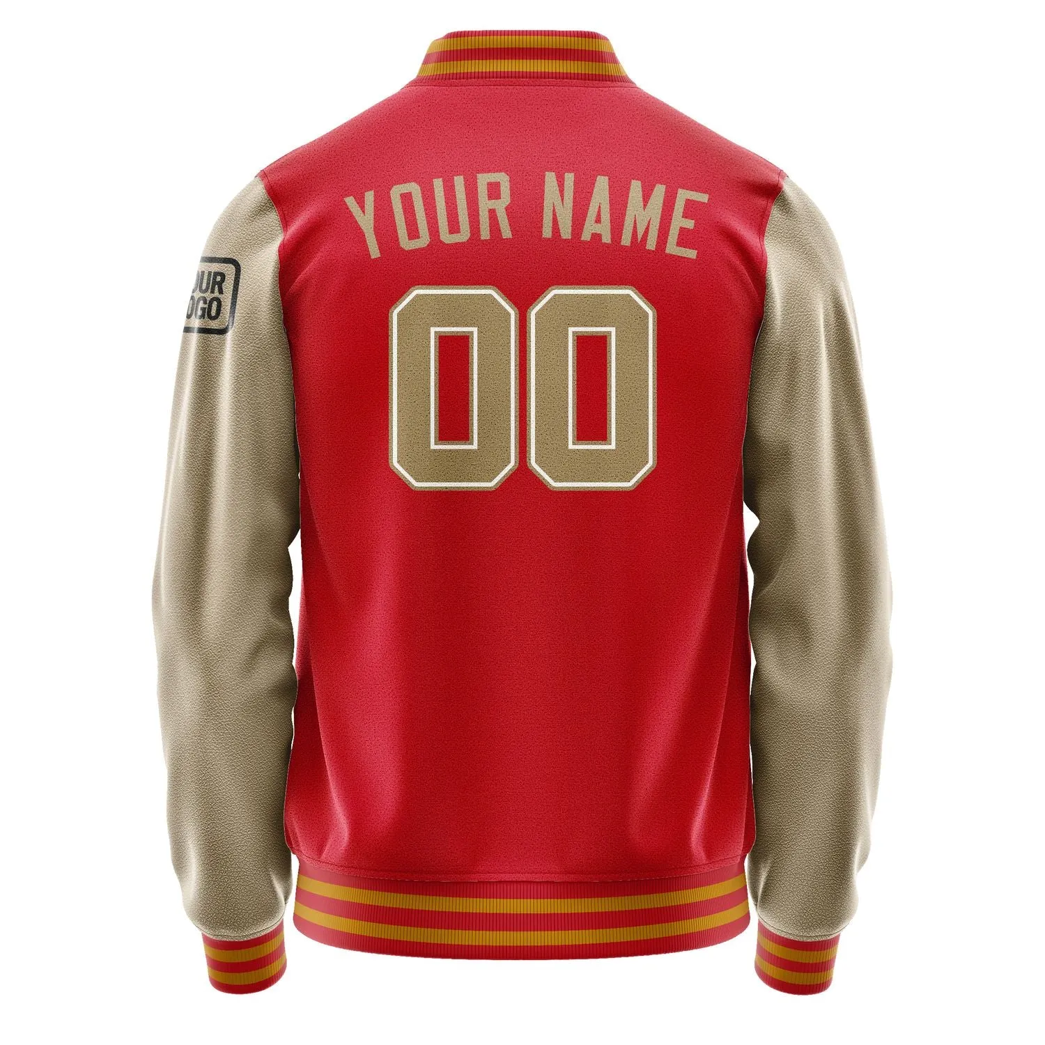 Custom Red Light Khaki Jacket