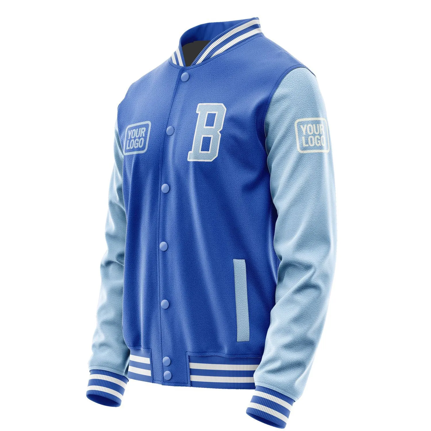 Custom Sky Blue Light Blue Jacket