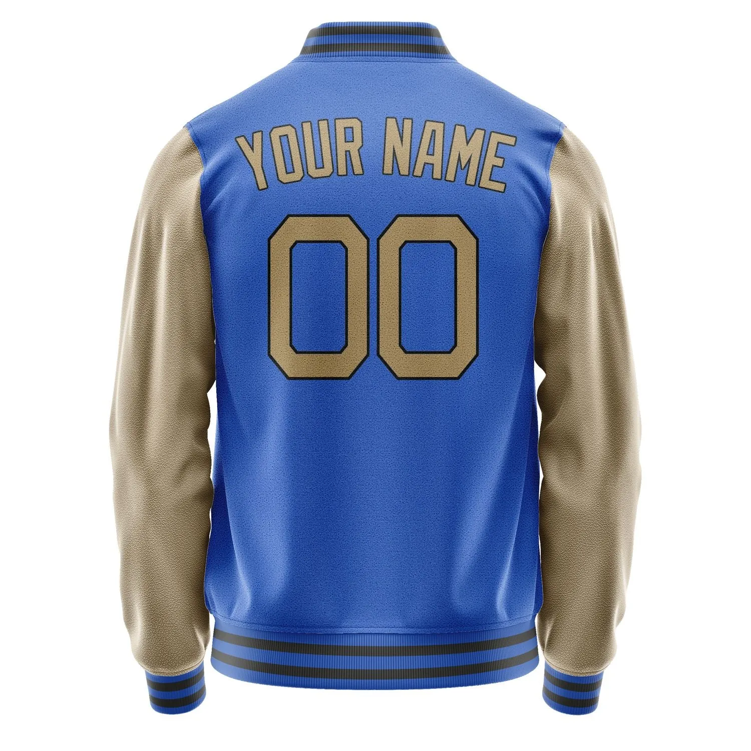 Custom Sky Blue Light Khaki Jacket