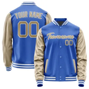Custom Sky Blue Light Khaki Jacket