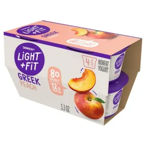 Dannon Light / Fit Greek Peach 4pk