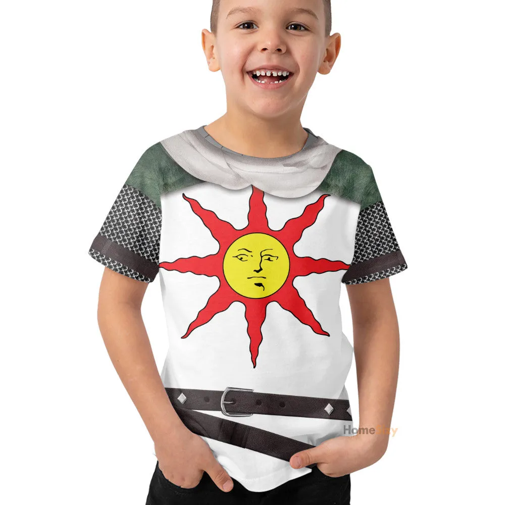 Dark Souls Solaire Of Astora Custom Cosplay Costume Kid Tshirt QT204237Zc