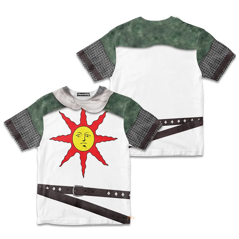 Dark Souls Solaire Of Astora Custom Cosplay Costume Kid Tshirt QT204237Zc