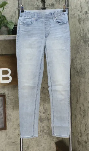 DG2 by Diane Gilman Classic Stretch Denim 5 Pocket Jeggings Chambray XS
