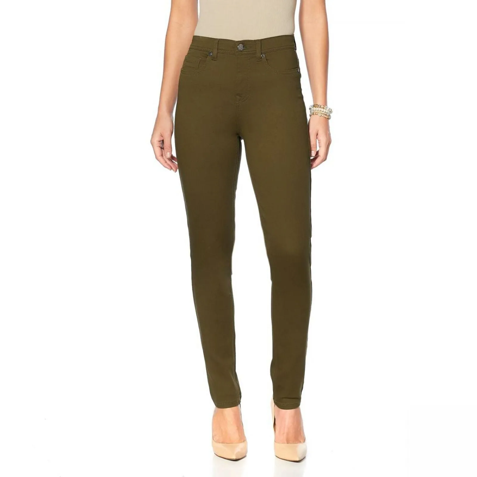 DG2 by Diane Gilman Women's Petite Virtual Stretch Shaper Skinny Jeans