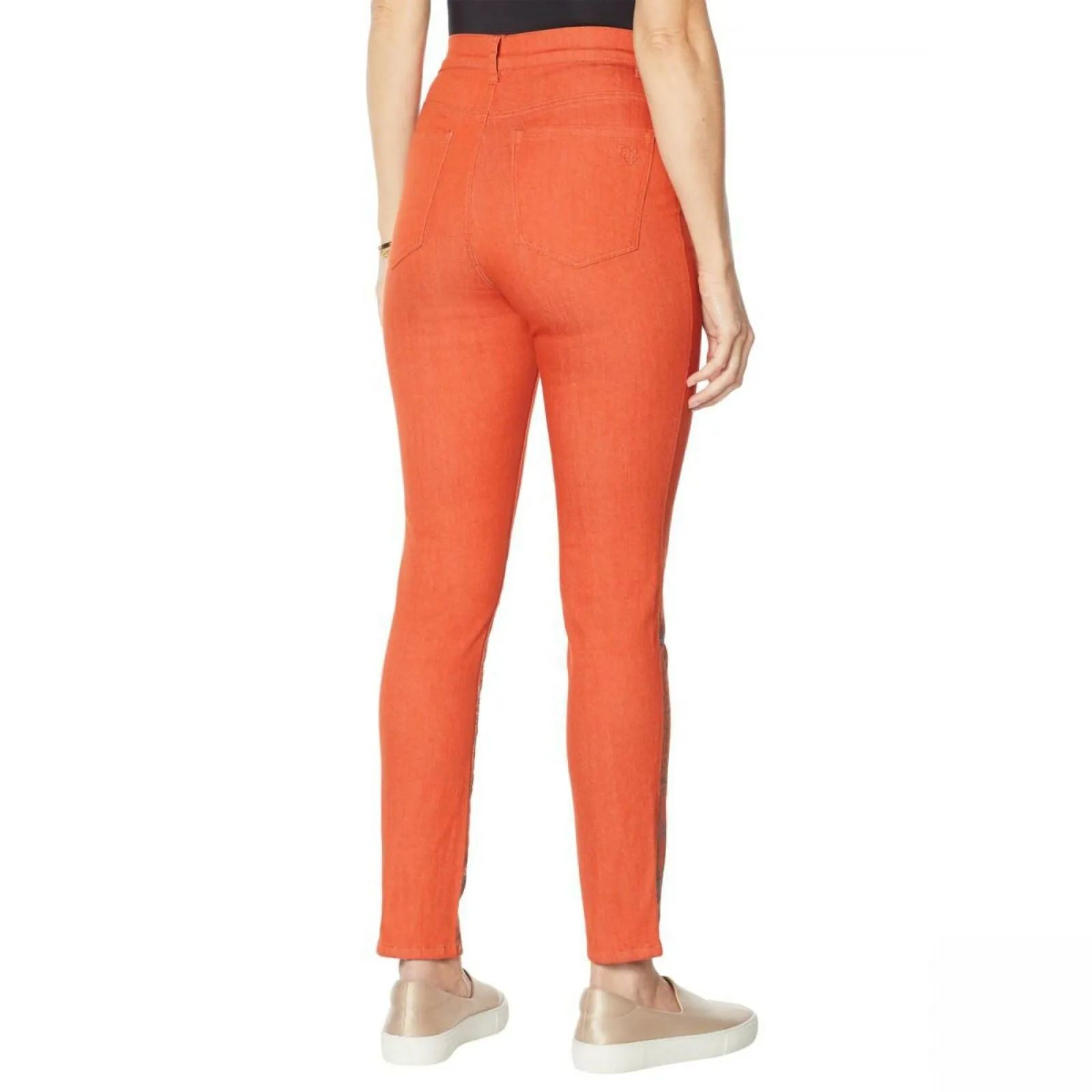 DG2 by Diane Gilman Women's Plus Size Classic Stretch Artwork Printed Jeans