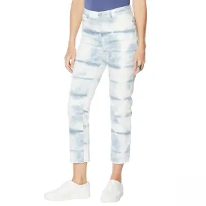 DG2 by Diane Gilman Women's Tall Size Tie Dye Print Cropped Jeans