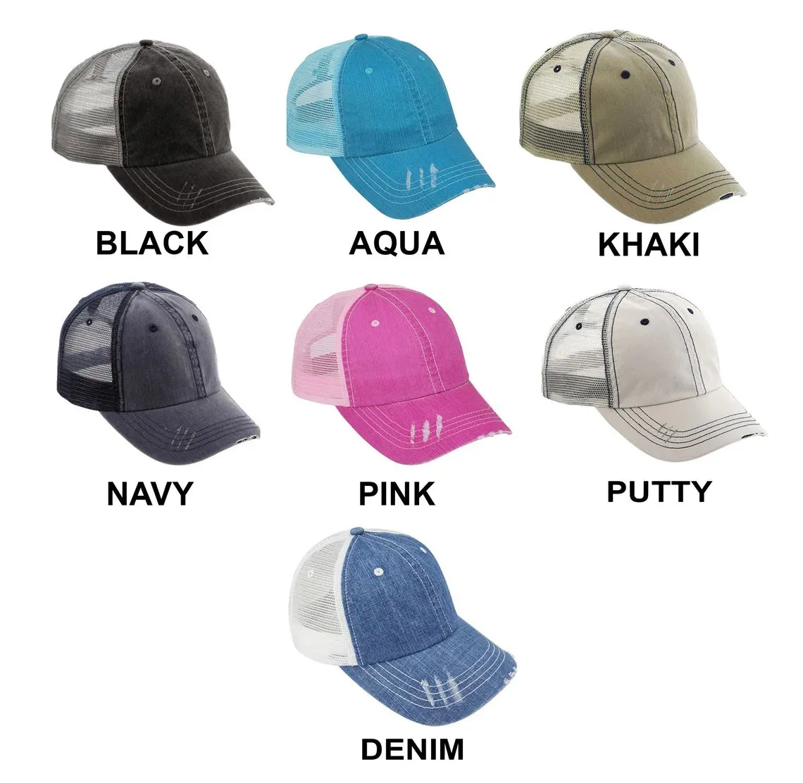 Dirty Thirty Embroidered Distressed Trucker Hat