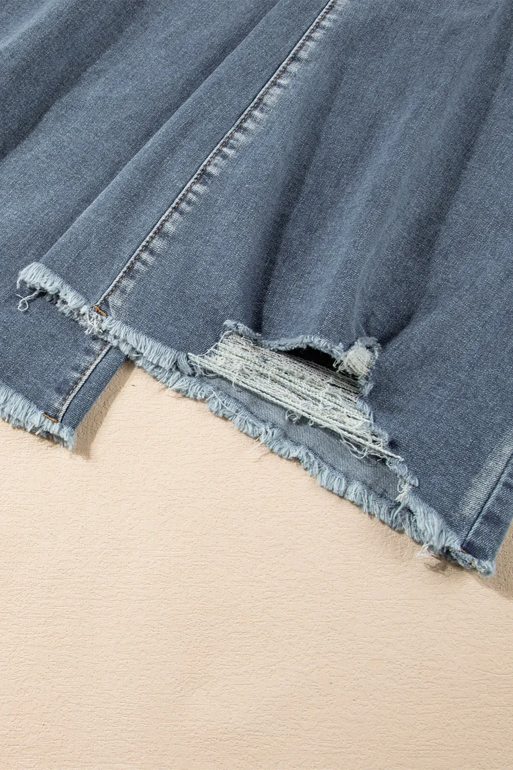 Distressed Raw Hem Bootcut Jeans for Women Stylish Fit