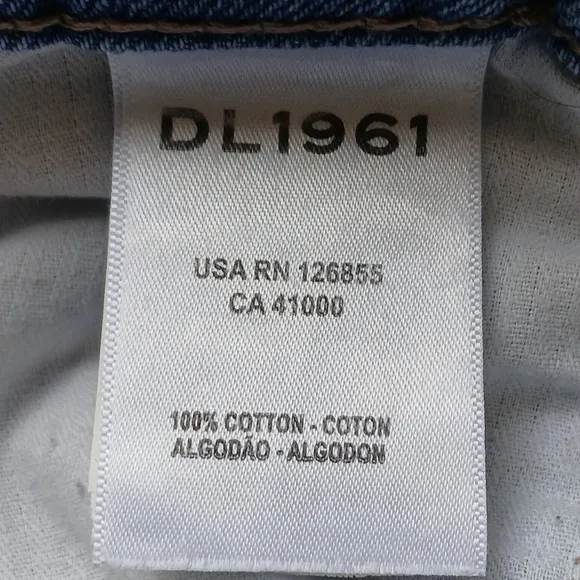 DL1961 HEPBURN WIDE LEG HIGH RISE VITAGE JEANS IN SLATE SIZE 32