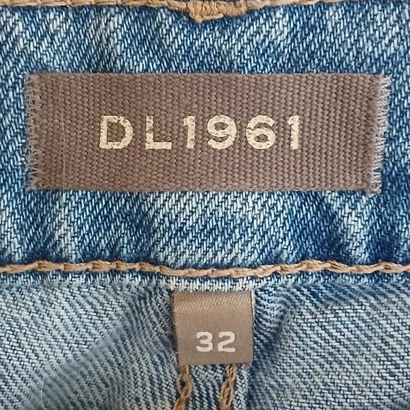 DL1961 HEPBURN WIDE LEG HIGH RISE VITAGE JEANS IN SLATE SIZE 32