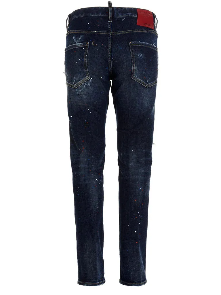 Dsquared2 Cool Guy Blue Cotton Jeans