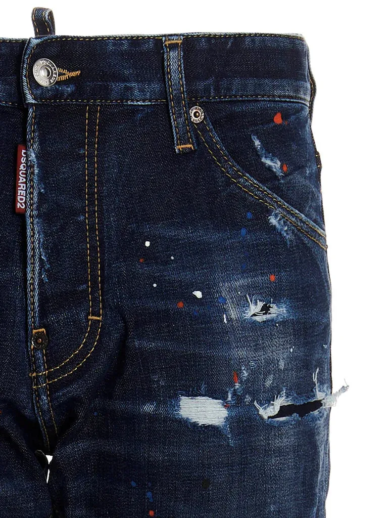 Dsquared2 Cool Guy Blue Cotton Jeans