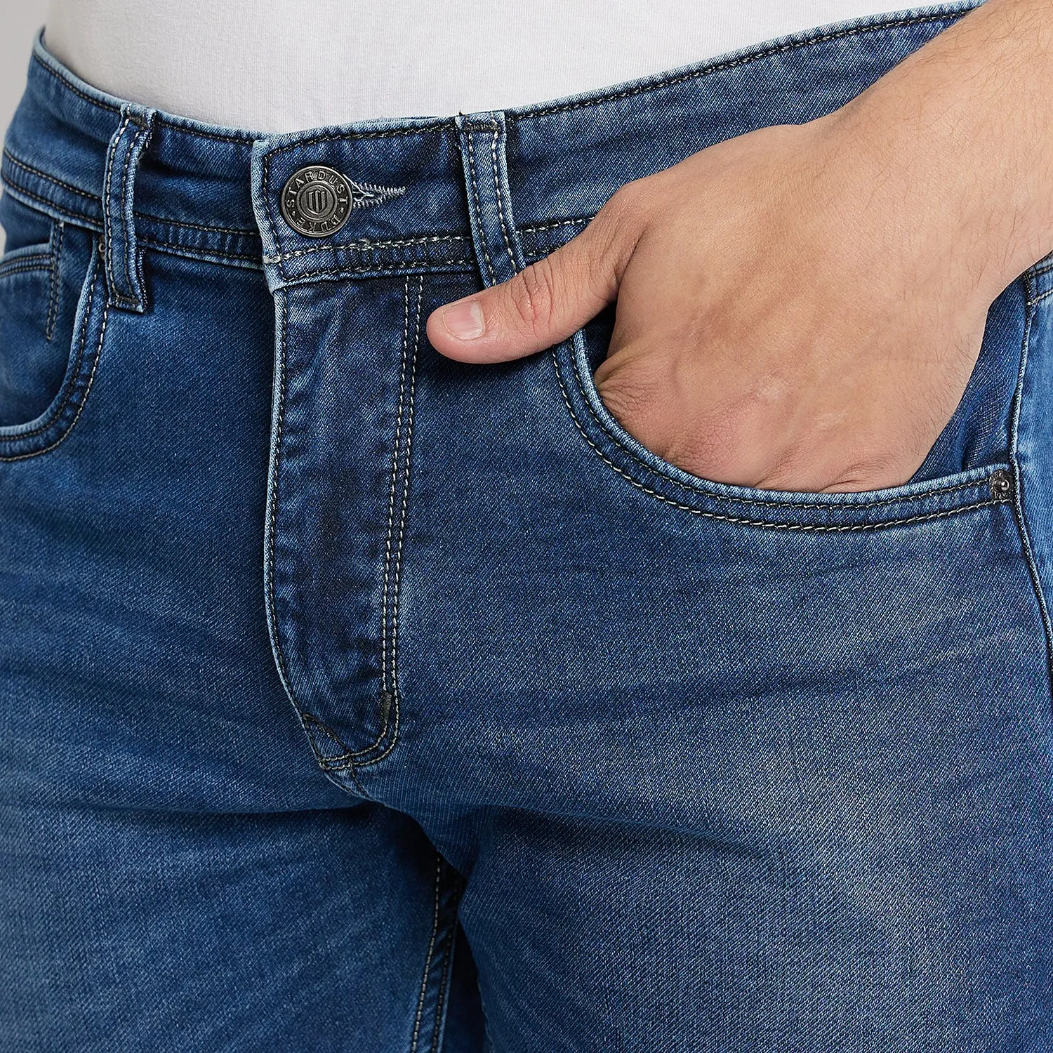 Duke Stardust Men Slim Fit Stretchable Jeans (SDD5623)