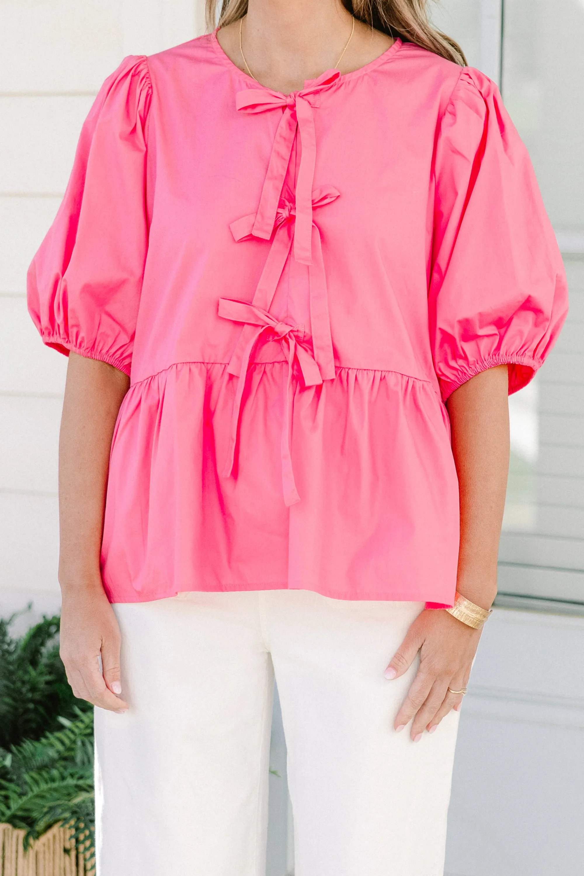 Easy Living Top, Pink