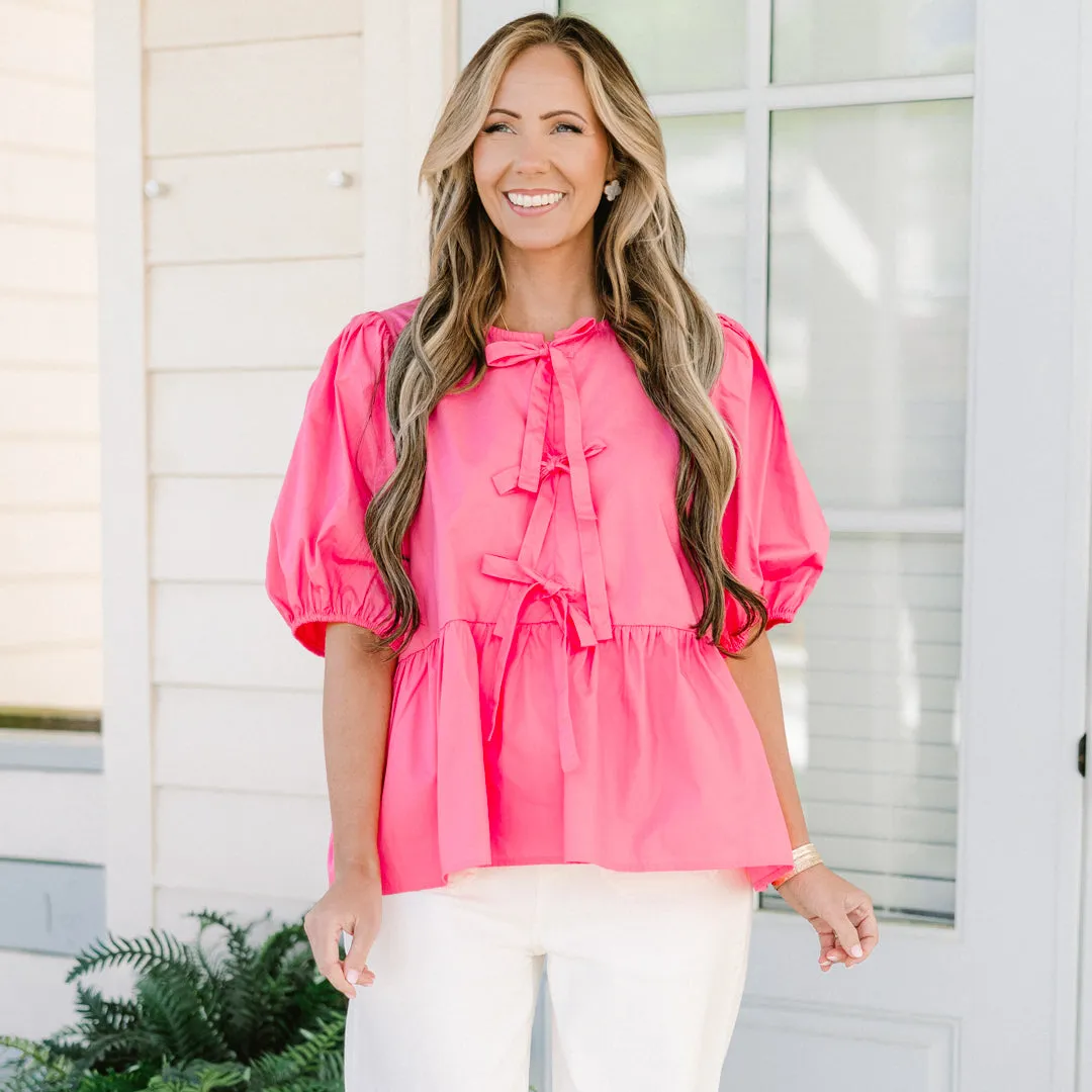 Easy Living Top, Pink