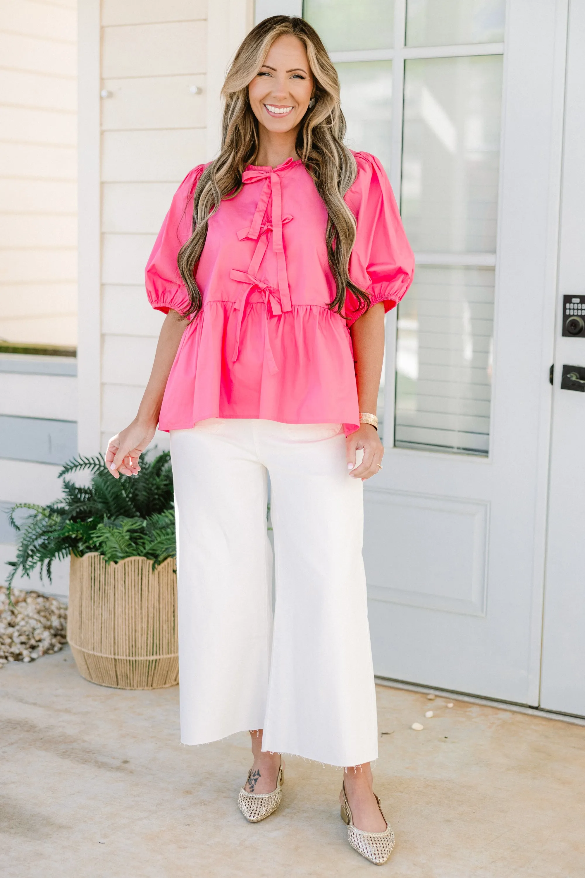 Easy Living Top, Pink
