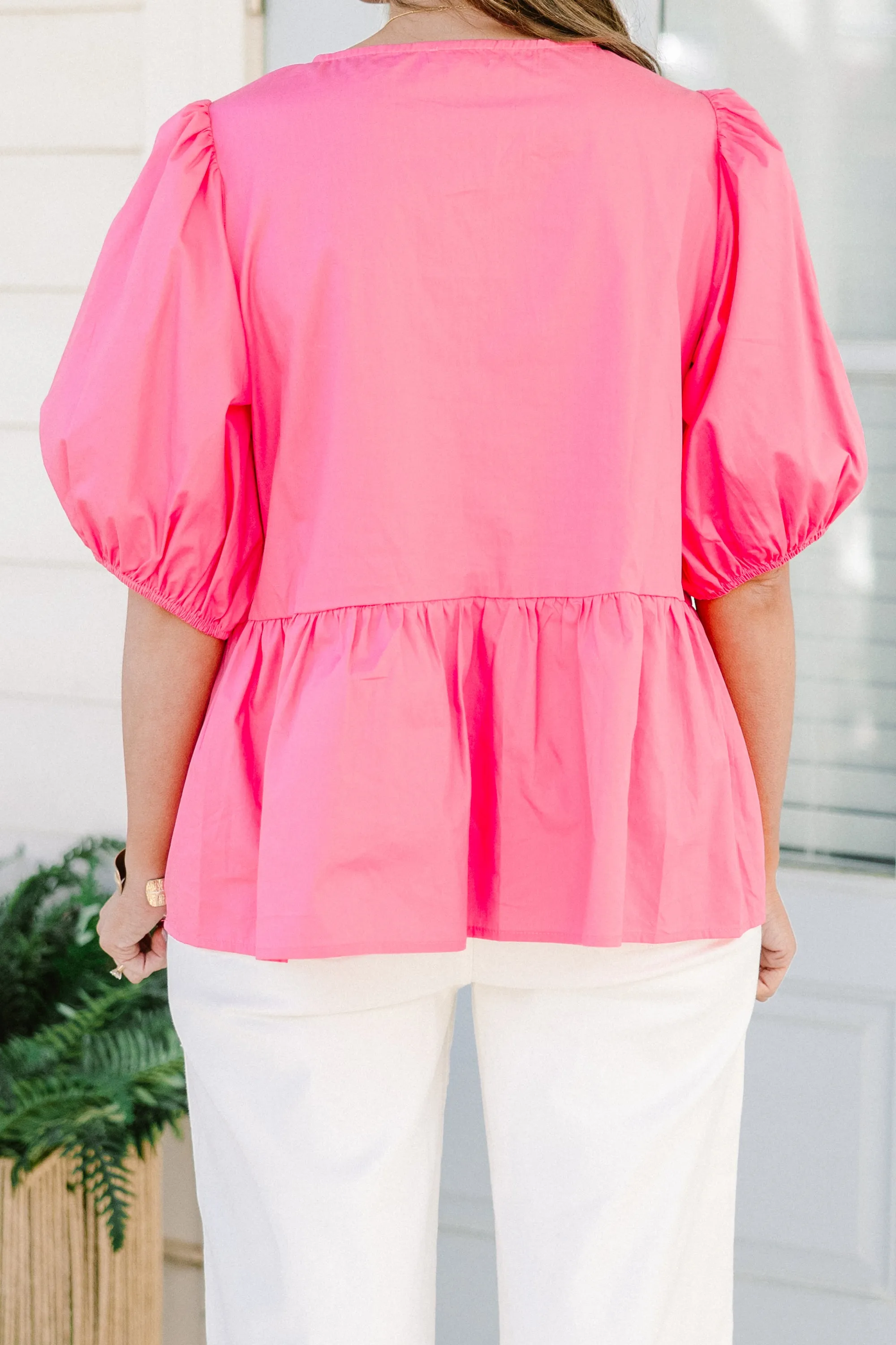 Easy Living Top, Pink