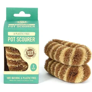 Eco Max Plastic Free Pot Scourer - Pack of 2