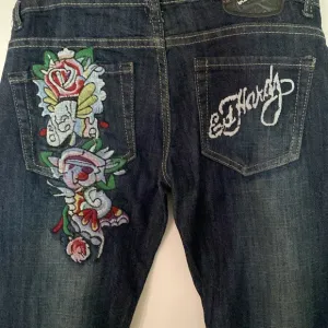 Ed Hardy Designer Jeans Dungaree Pants