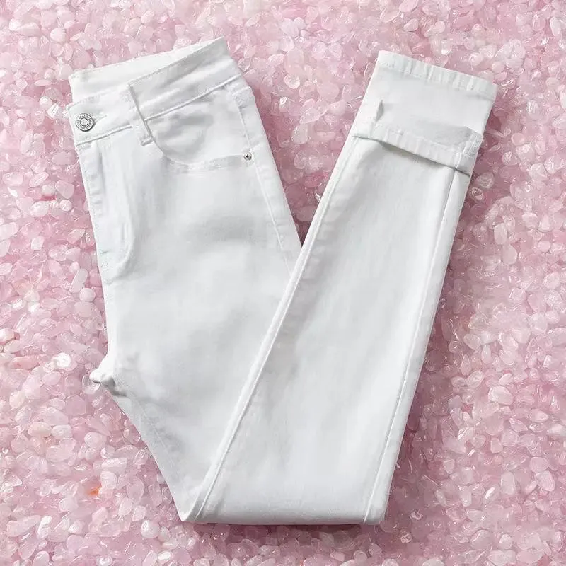 Elastic Pencil Slim Fit Casual Skinny Denim  Women Jeans