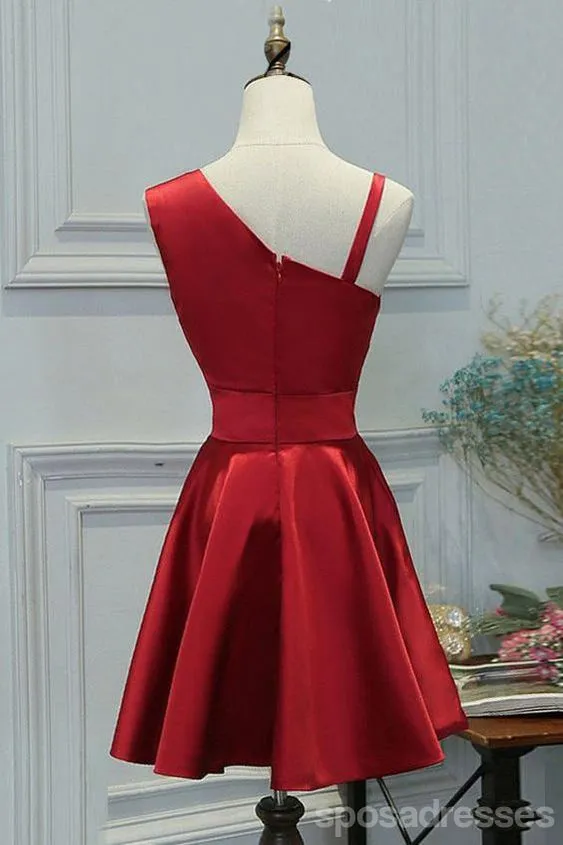 Elegant Simple Unique Red Short Cheap Homecoming Dresses Online, CM565