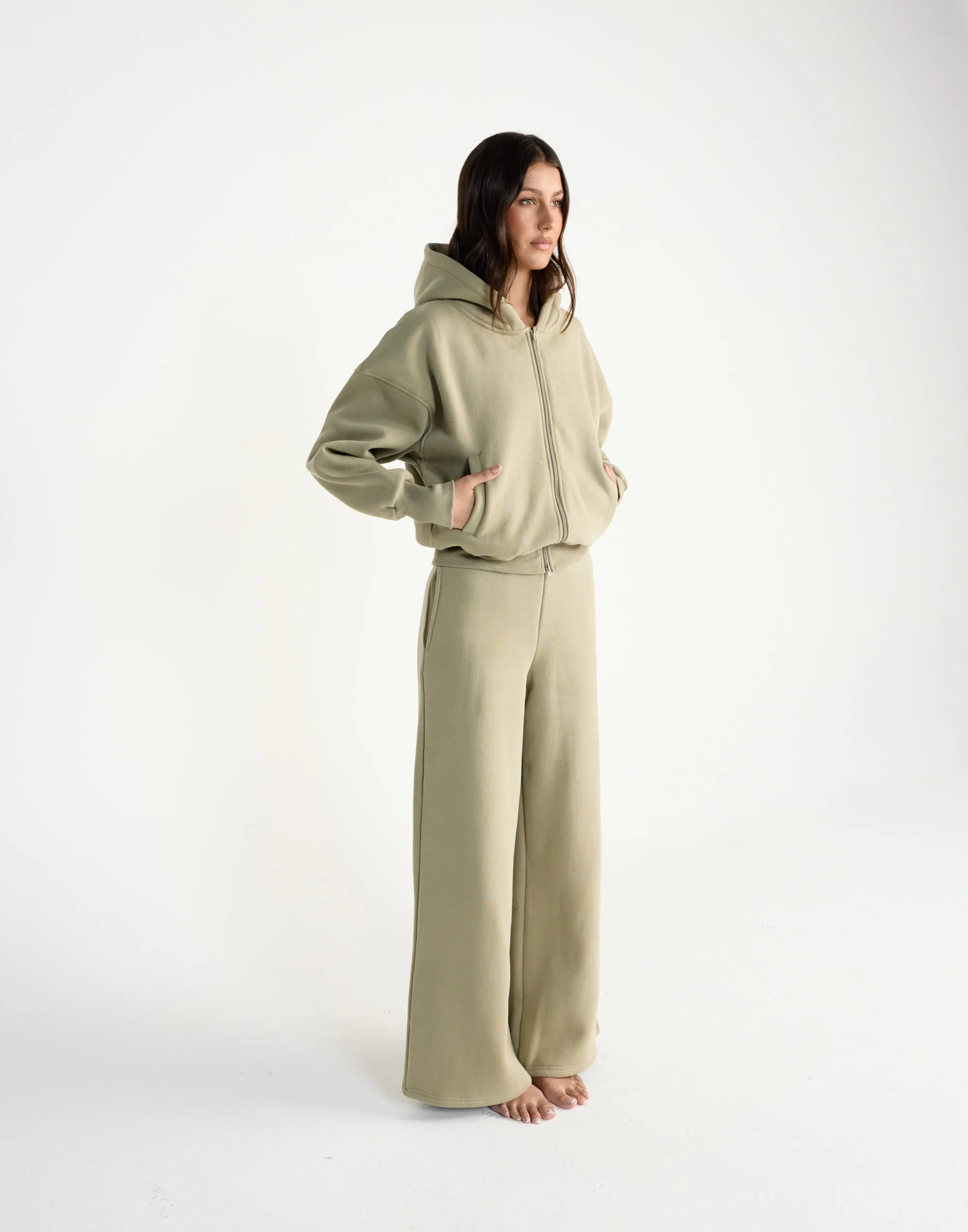 Elija Zip Hoodie (Matcha)