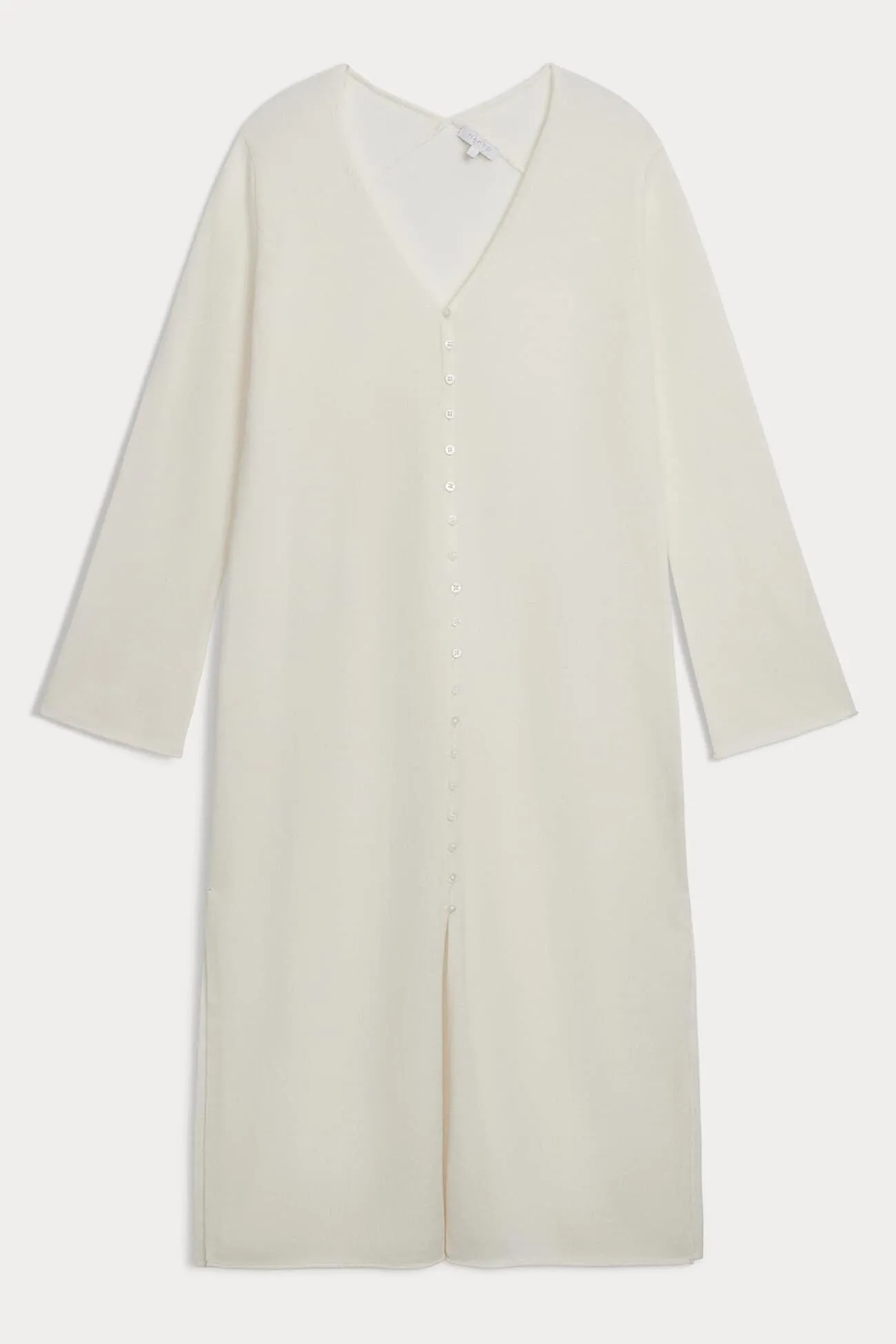 ELOISE BUTTON-FRONT CASHMERE KAFTAN
