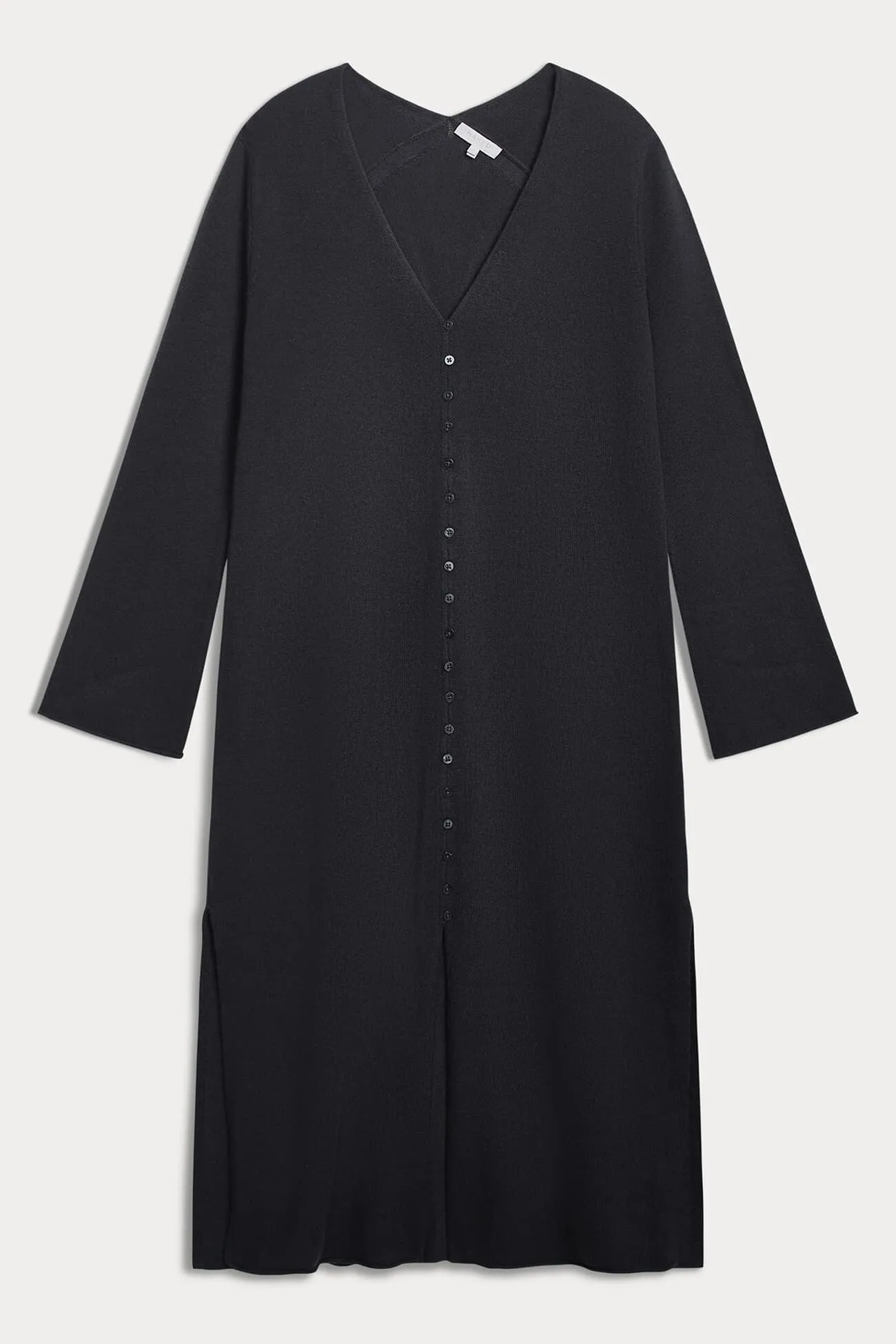ELOISE BUTTON-FRONT CASHMERE KAFTAN