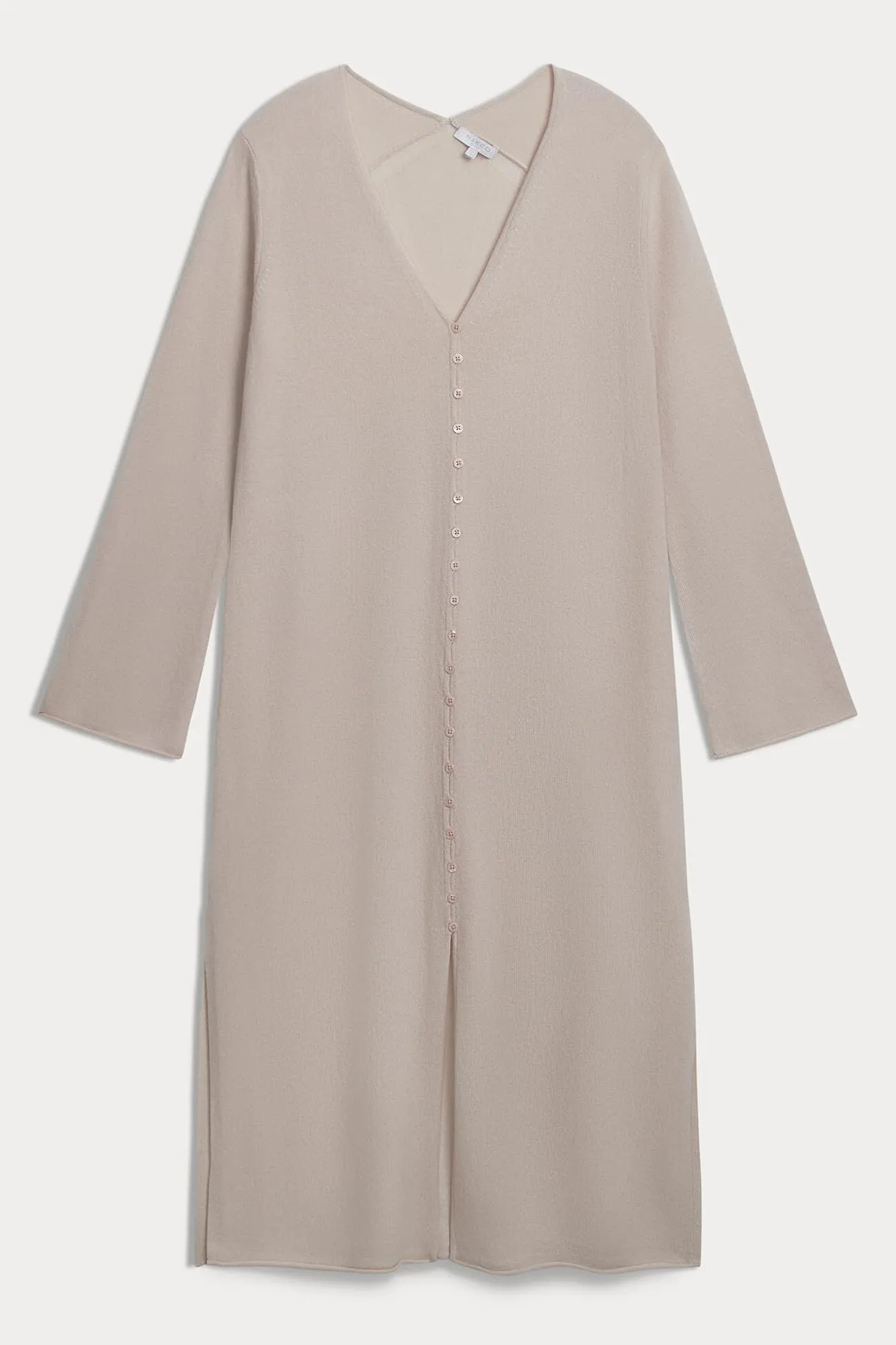 ELOISE BUTTON-FRONT CASHMERE KAFTAN