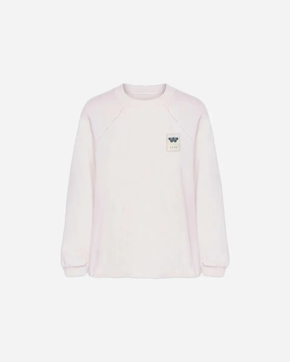 ELSK® BLAAFUGL PCH ESTHER WOMEN'S LS TEE - DUSTY PINK