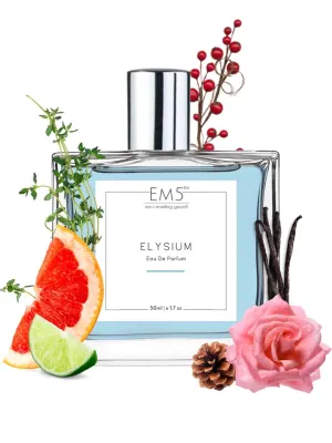 EM5™ Elysium Perfume EDP Spray for Men | Aromatic Citrus Amber Fresh Spricy Fragrance | Luxury Gift for Him | Variants Available: 50 ml Spray / 15 ml Spray