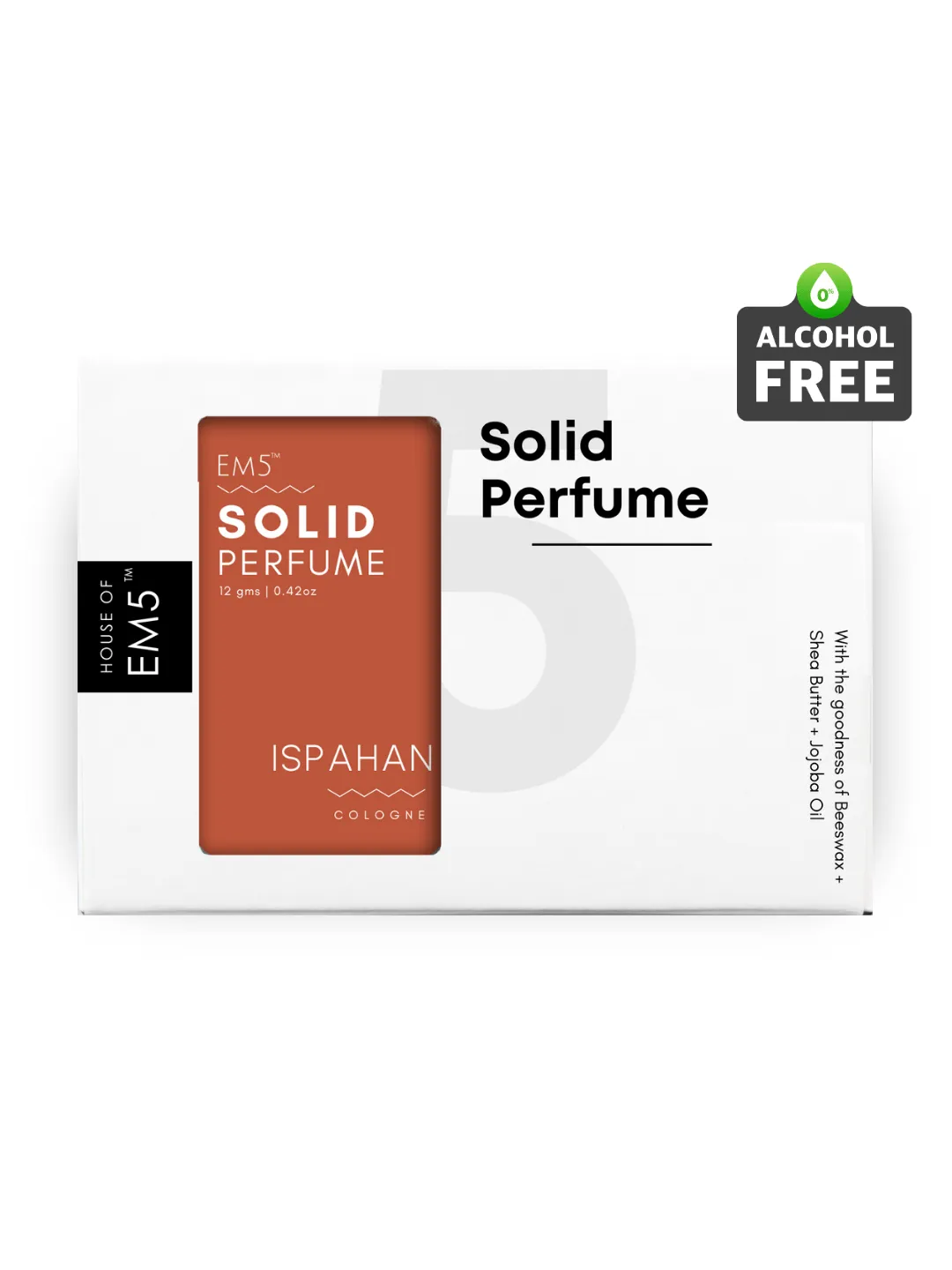 EM5™ Ispahan | Solid Perfume for Men & Women | Alcohol Free Strong lasting fragrance | Goodness of Beeswax   Shea Butter