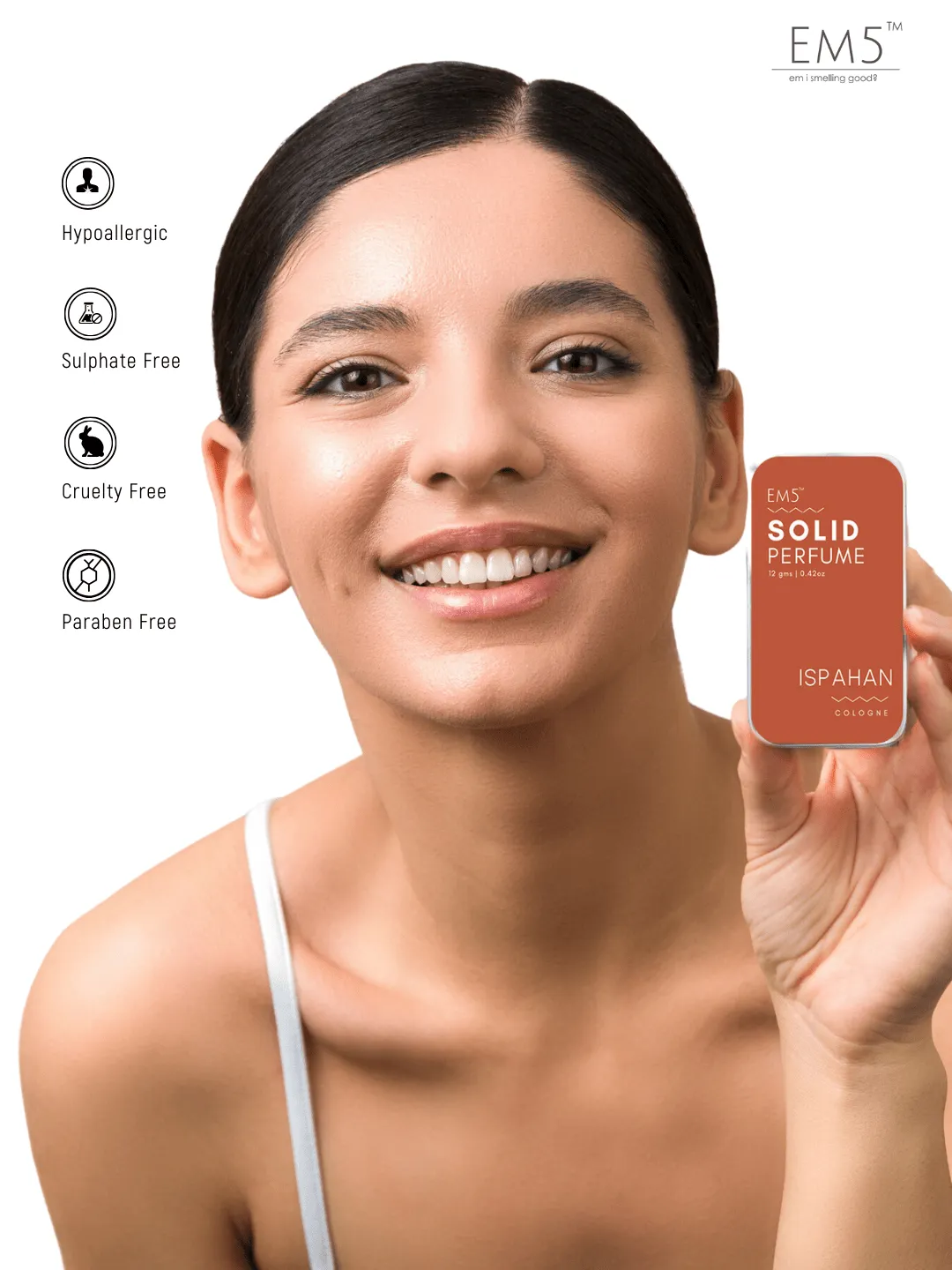 EM5™ Ispahan | Solid Perfume for Men & Women | Alcohol Free Strong lasting fragrance | Goodness of Beeswax   Shea Butter