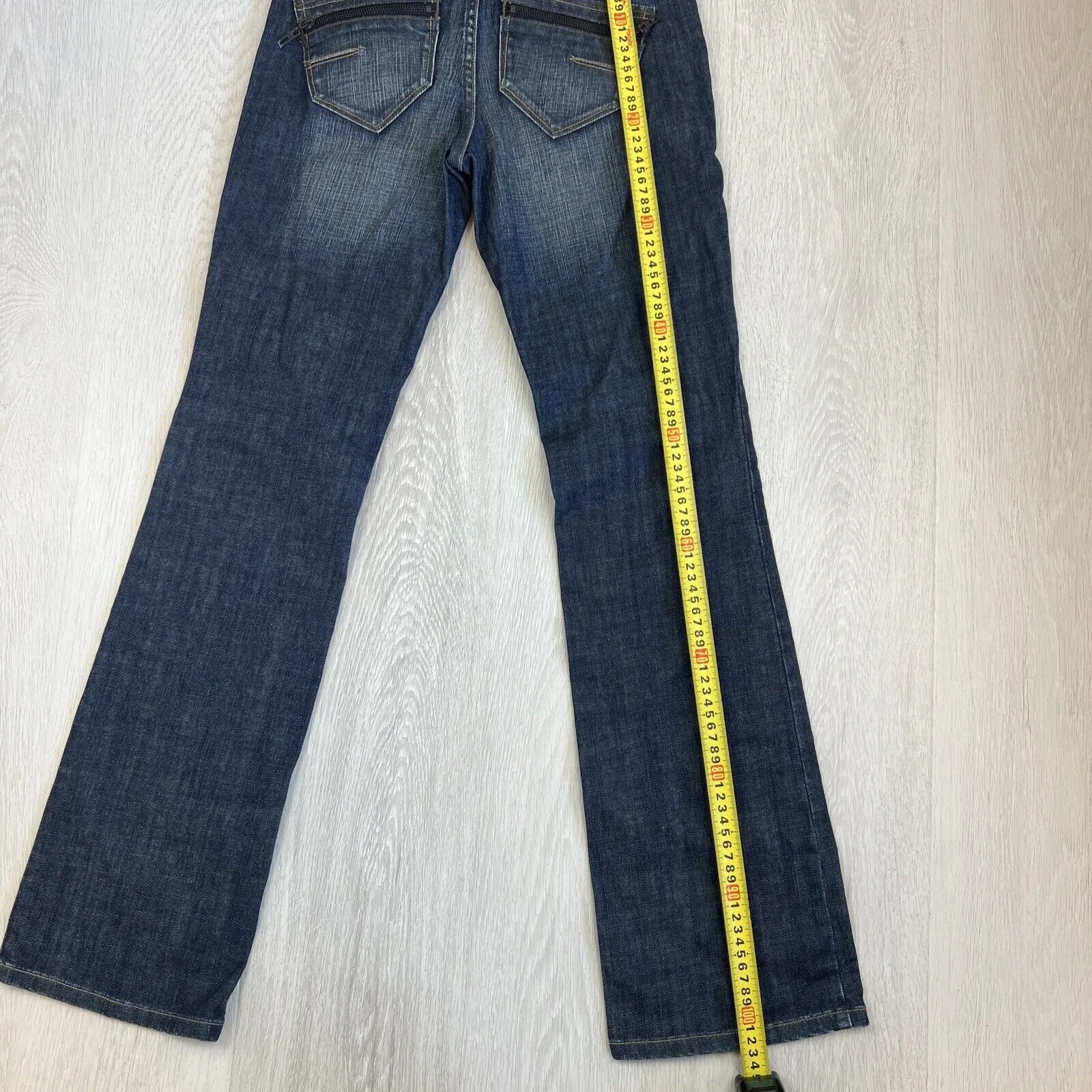 Esprit Womens Vintage Low Rise Boot Cut Slightly Flared Jeans Size 6