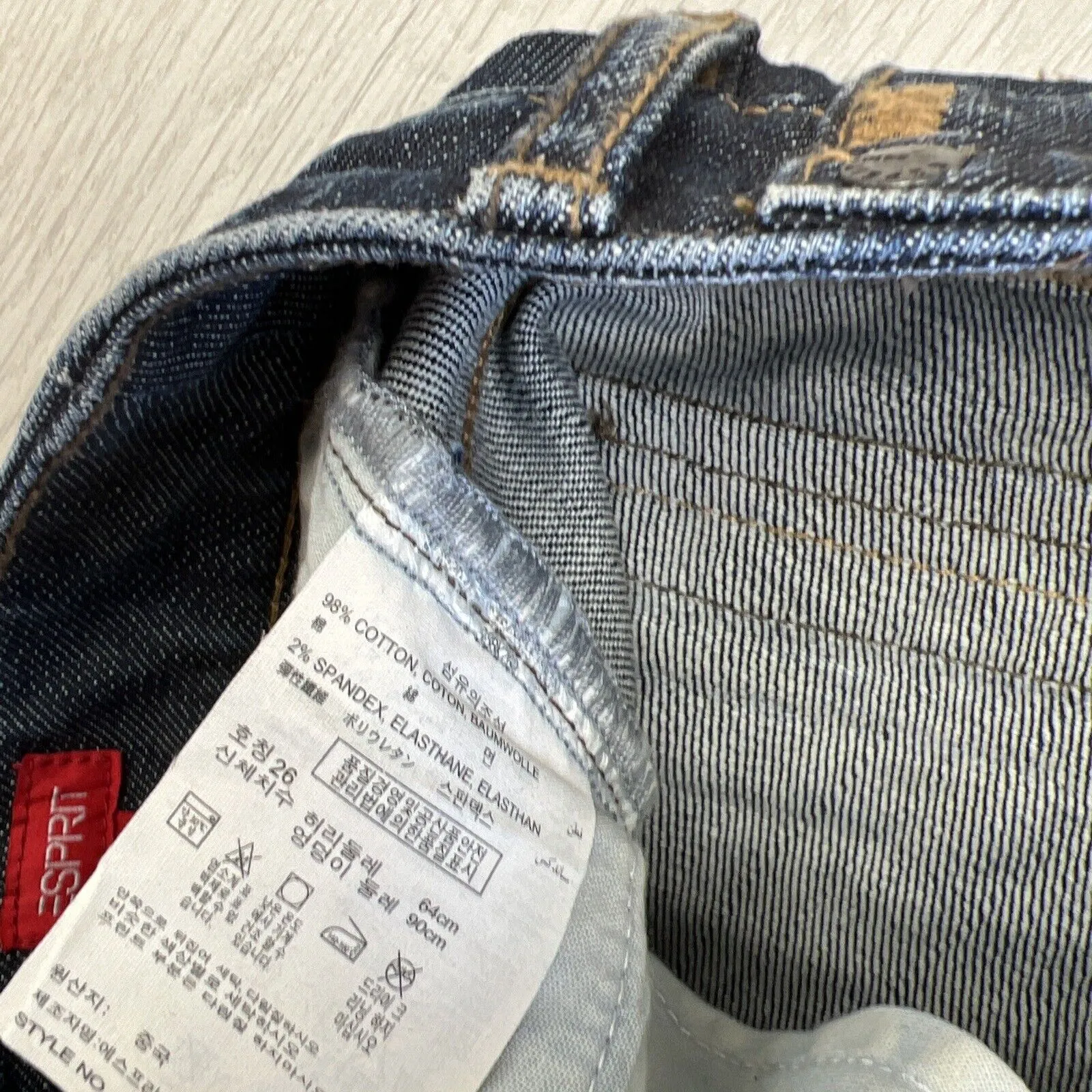 Esprit Womens Vintage Low Rise Boot Cut Slightly Flared Jeans Size 6