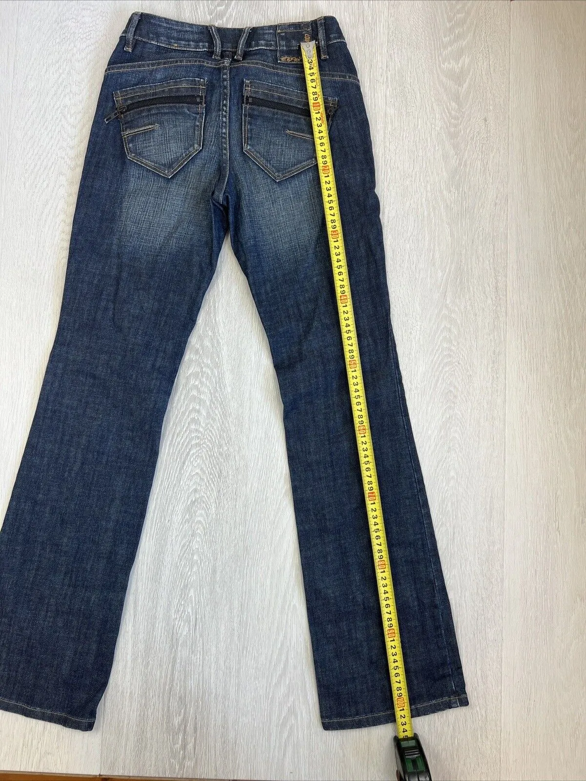 Esprit Womens Vintage Low Rise Boot Cut Slightly Flared Jeans Size 6