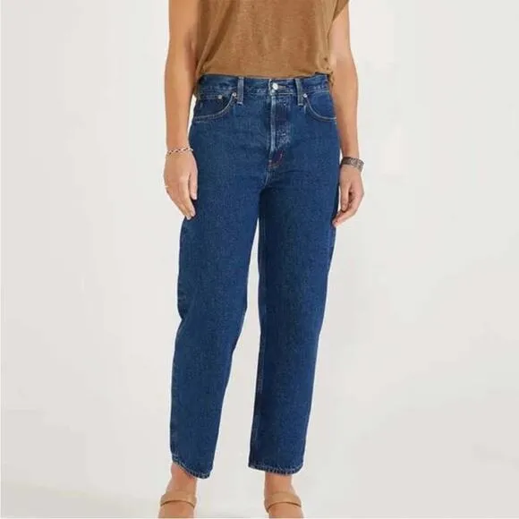 Etica Tyler Vintage Straight Leg Jeans Blue Womens Size 25