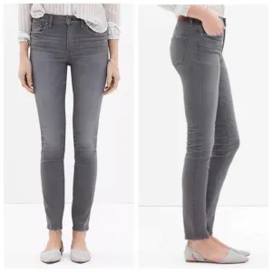 EUC Madewell High Riser Skinny Jeans - Dusty Wash-Size 26