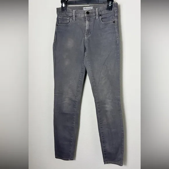 EUC Madewell High Riser Skinny Jeans - Dusty Wash-Size 26