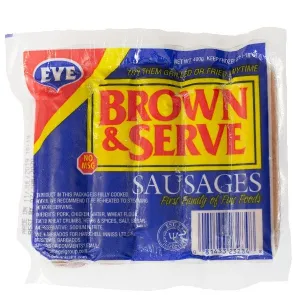 Eve Brown & Serve Sausages 400g
