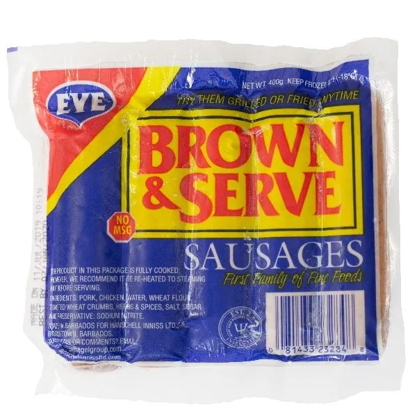 Eve Brown & Serve Sausages 400g