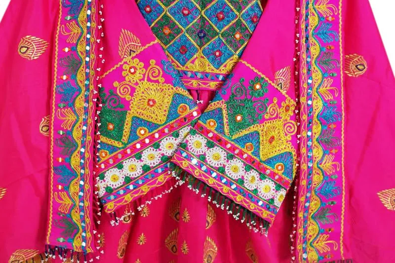 Exquisite Afghan Bridal Dress - Gypsy Fusion Wedding Attire with Tribal Art Embellishments
