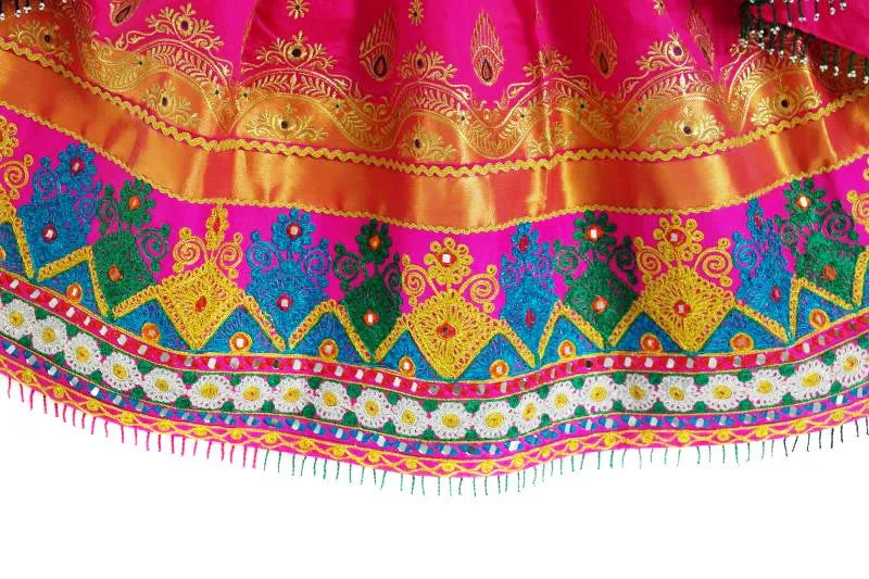 Exquisite Afghan Bridal Dress - Gypsy Fusion Wedding Attire with Tribal Art Embellishments