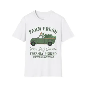 Farm Fresh Four Leaf Clovers Softstyle T-Shirt