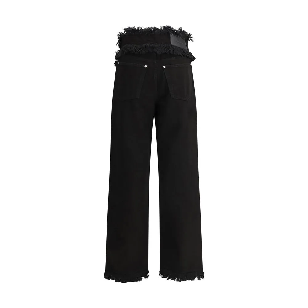 Ferragamo Frayed Edges Jeans