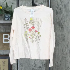 Fifth Sun Women's Botanical Floral Stem Long Sleeve Graphic T-Shirt VLIN4468